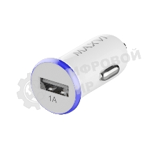 Автомобильное зарядное устройство Maxvi CCM-101WB USB 1А бело-синий