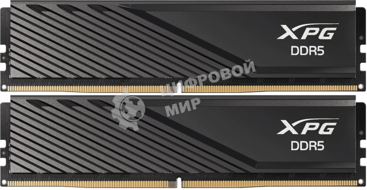 Оперативная память ADATA Lancer Blade, DDR5, 64GB (2x32GB), 5600 MHz, CL46, с радиатором, черный