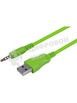 Гарнитура Defender Toxic чёрный, проводная, USB / mini jack 3.5 мм, подсветка