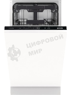 Встраиваемая посудомоечная машина Gorenje GV561D10, узкая, ширина 44.8см, полновстраиваемая, загрузка 11 комплектов