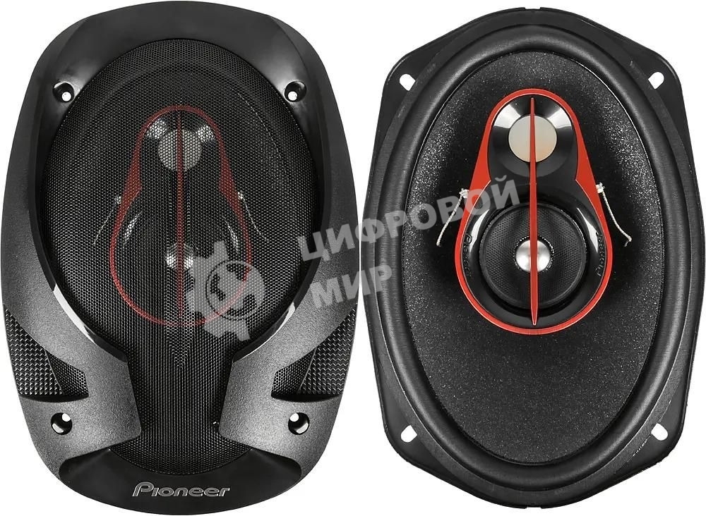 Колонки автомобильные Pioneer TS-R6951S 400Вт 4Ом 15x23см (6x9дюйм) (ком.:2кол.) коаксиальные трехполосные