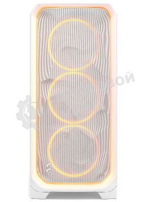 Корпус Fractal Design Meshify 3 XL White Ambience Pro RGB TG Clear Tint, Midi-Tower, белый, 3 x 140 мм