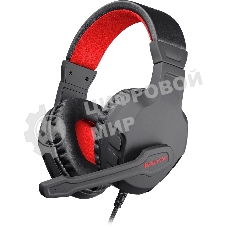 Гарнитура Defender Cujo чёрный/красный, проводная