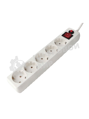 Сетевой фильтр Гарнизон EHLW-2 5р 10А 3 м белый