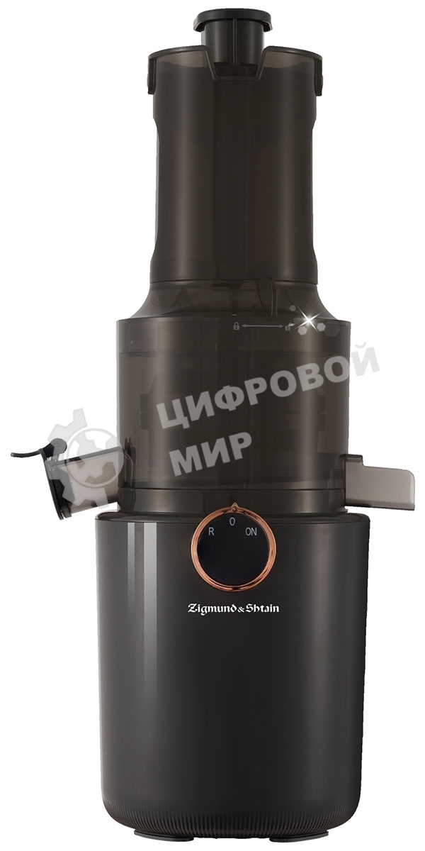 Соковыжималка Zigmund & Shtain ESJ-771 серый графит, шнековая вертикальная, 500 Вт, 800 мл, электронное, реверс