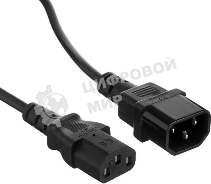 Шнур питания NTSS NTSS-PC13145 C13-С14 проводник.:3x1мм2 3м 220/250В 10А черный