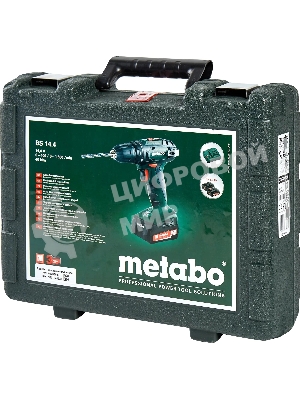 Дрель-шуруповерт Metabo BS 14.4 602206550, 14,4 В, 1,5 Ач, 40 Нм, щеточный