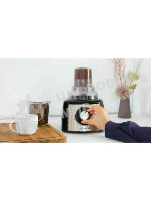 Кухонный комбайн Bosch MCM3501M 800 Вт, Скорости: 2, Блендер 1 л, Чаша 2.3 л, черный/серебристый