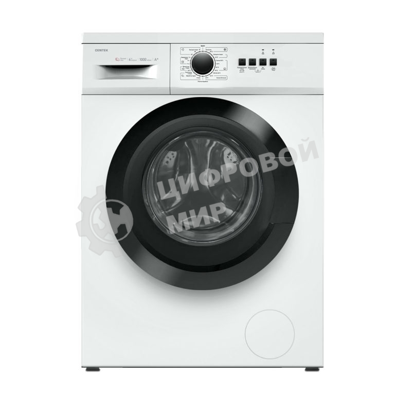 Стиральная машина Centek CT-1902 белый, загрузка фронтальная 6 кг, 1000 об/мин, Класс A+