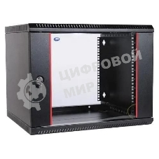 Шкаф телекомм. настенный разборный ЦМО 9U (600х650) дверь стекло, черный