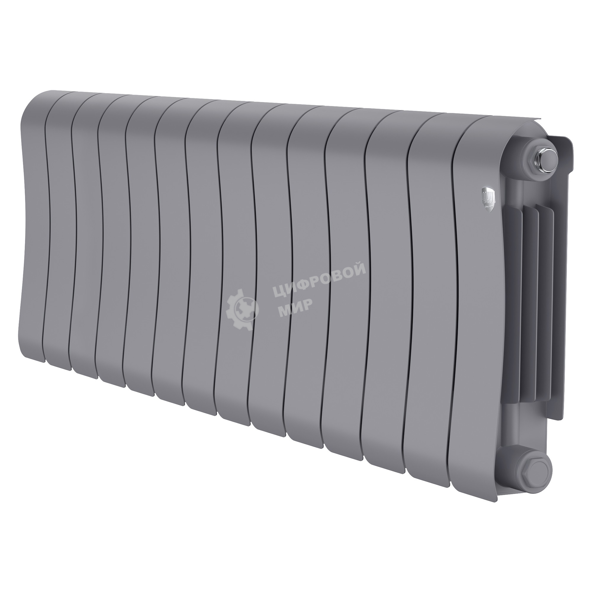 Радиатор биметаллический Royal Thermo Infinity 300 Silver Satin - 14 секц.