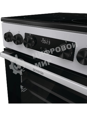 Плита электрическая Gorenje GEC5C41SG серый, конфорок 4 электрических, духовка 70 л, 50 см x 85 см x 59.4 см (без крышки)