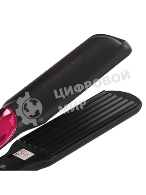 Щипцы для завивки волос Energy EN-873 черный/розовый, 33 мм, 200 °C, 1 режим