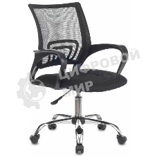 Кресло Бюрократ CH-695NLTSL черный, сетка/ткань, 120 кг, механизм качания