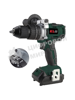 Дрель-шуруповерт Klpro KLDM18B-20, 18 В, 2 Ач, 40 Нм, щеточный, ударный