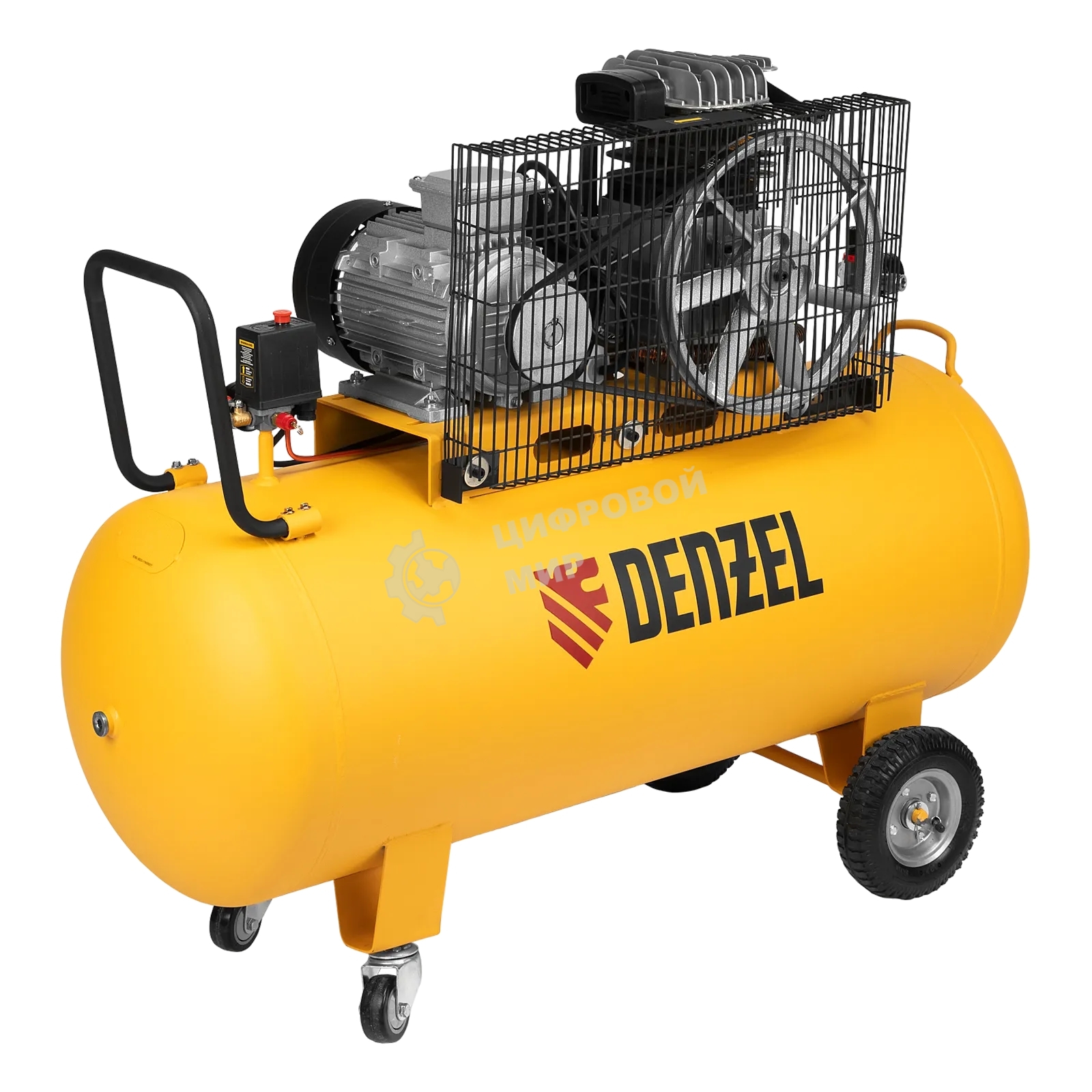 Компрессор воздушный Denzel BCI3000-T/200 рем. привод, 3,0 кВт, 200 л, 530 л/мин