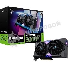 Видеокарта MSI RTX 5060 Ti 16G GAMING, NVIDIA RTX 5060 Ti, 16 ГБ GDDR7, 128 бит, PCI-e 5.0, 1xHDMI, 3xDP, 2587 МГц