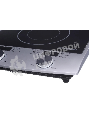 Плита настольная электрическая Hyundai HYC-0103 серебристый/черный стеклокерамика (настольная)