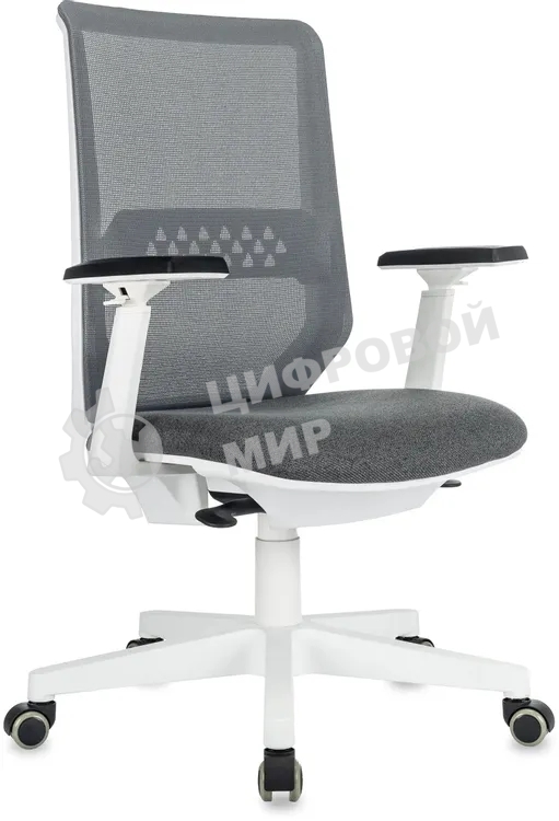 Кресло эргономичное Бюрократ MC-W611N серый TW SQU GR сетка/ткань крестов. пластик пластик белый