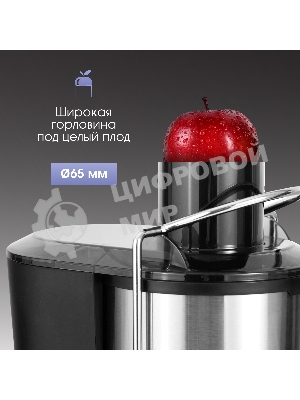 Соковыжималка Zigmund & Shtain EJ-757 стальной, центробежная, 900 Вт, 450 мл, механическое