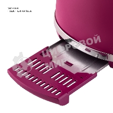 Тостер Galaxy Line GL 2916, малиновый джем, металл, 900 Вт, 6 степеней поджарки