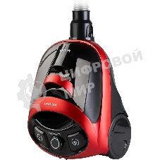 Пылесос Hyundai HYV-C1990 красный/черный, 250/1800 Вт, уборка сухая, пылесборник контейнер, 1.5 л
