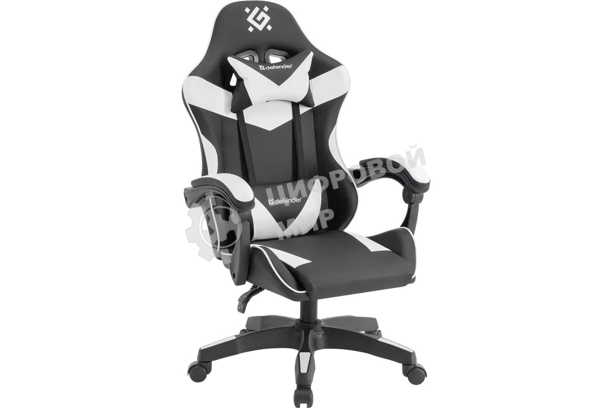 Кресло игровое Defender URANA черный/белый 64058