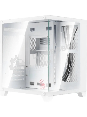 Компьютерный корпус Bloody BD-CC105 белый без БП mATX 5x120мм 1xUSB 2.0 1xUSB 3.0 audio bott PSU