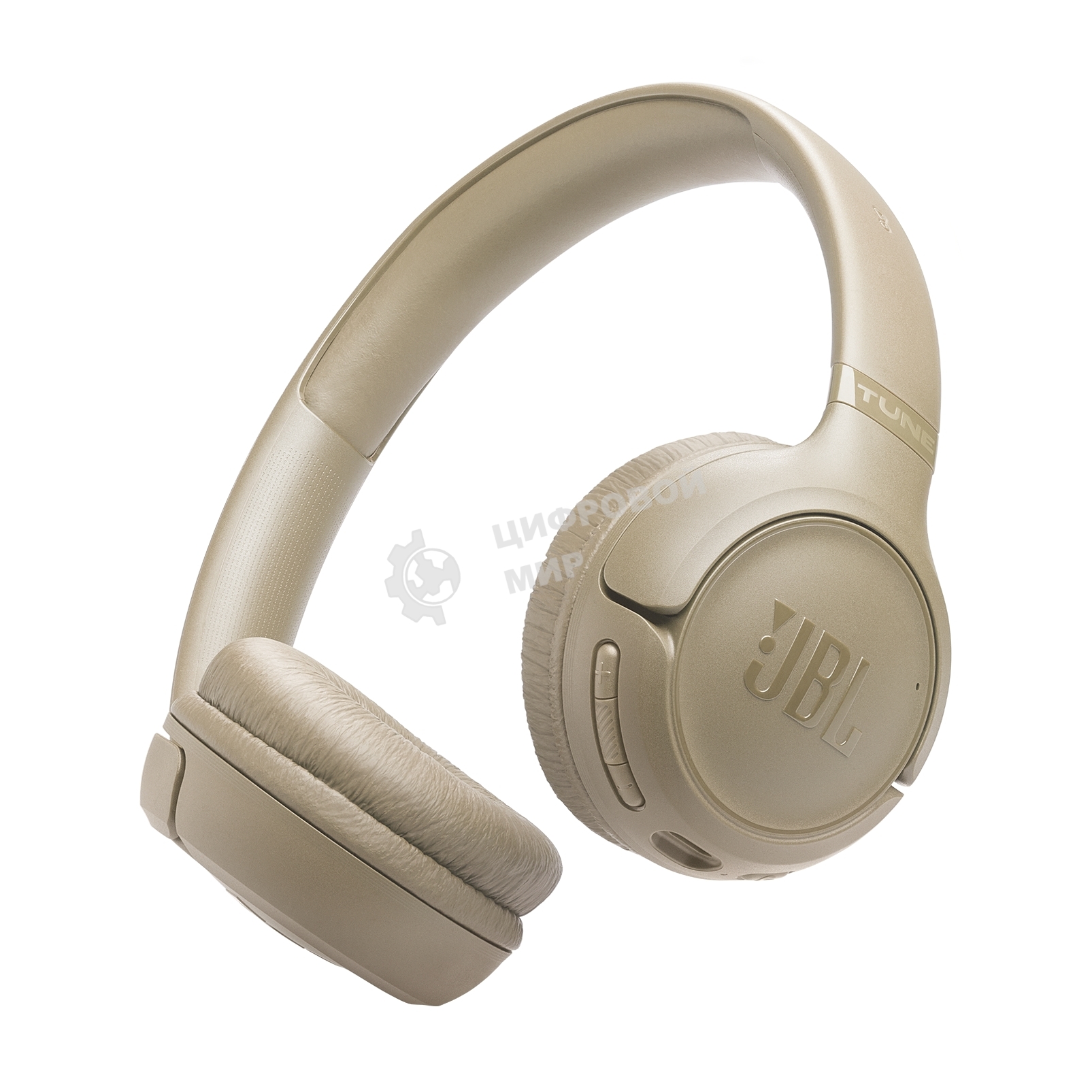 Беспроводные наушники JBL Tune 530BT бежевый, накладные, Bluetooth, быстрая зарядка, складная конструкция