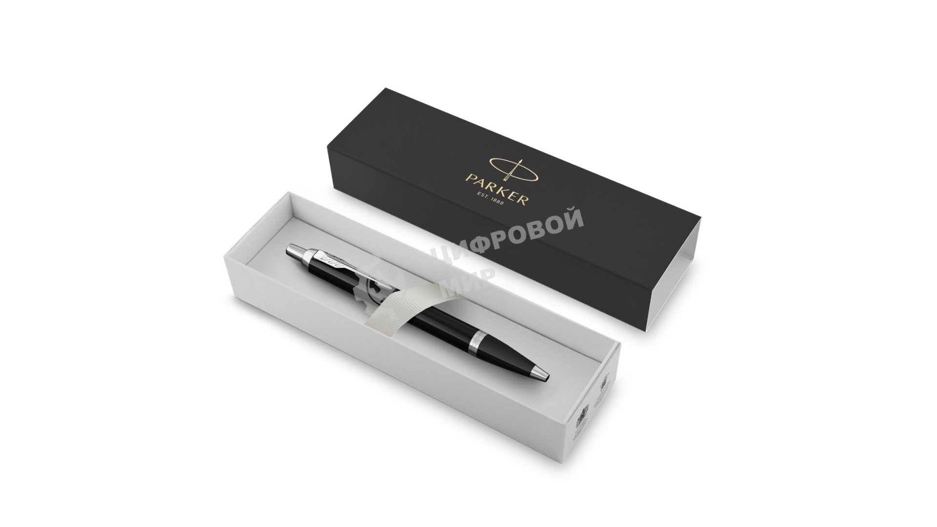 Ручка шариковая Parker IM Core K321 (CW1931665) Black CT, M, синие чернила, подарочная коробка