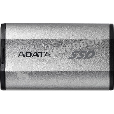 Внешний SSD ADATA SD810, 1TB, USB 3.2 Gen 2x2 Type-C, R/W 2000/2000, серебристый