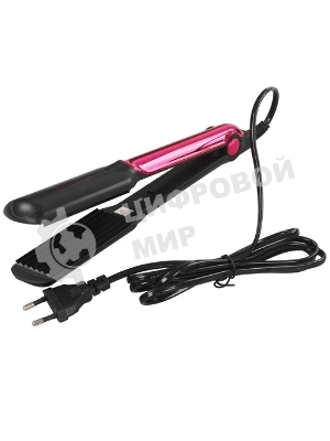 Щипцы для завивки волос Energy EN-873 черный/розовый, 33 мм, 200 °C, 1 режим
