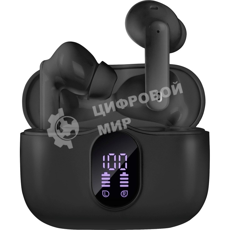 Наушники TWS SVEN E-315B черный, внутриканальные, Bluetooth, сенсорное управление, до 5 ч