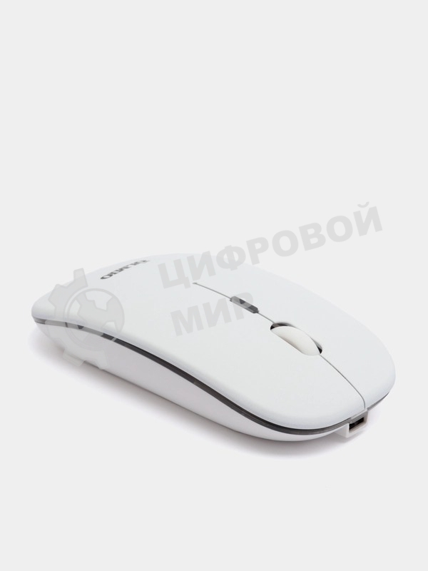 Мышь беспроводная OLMIO WM-21 белый, бесшумная, 3 кнопки с подсветкой, 1600 dpi