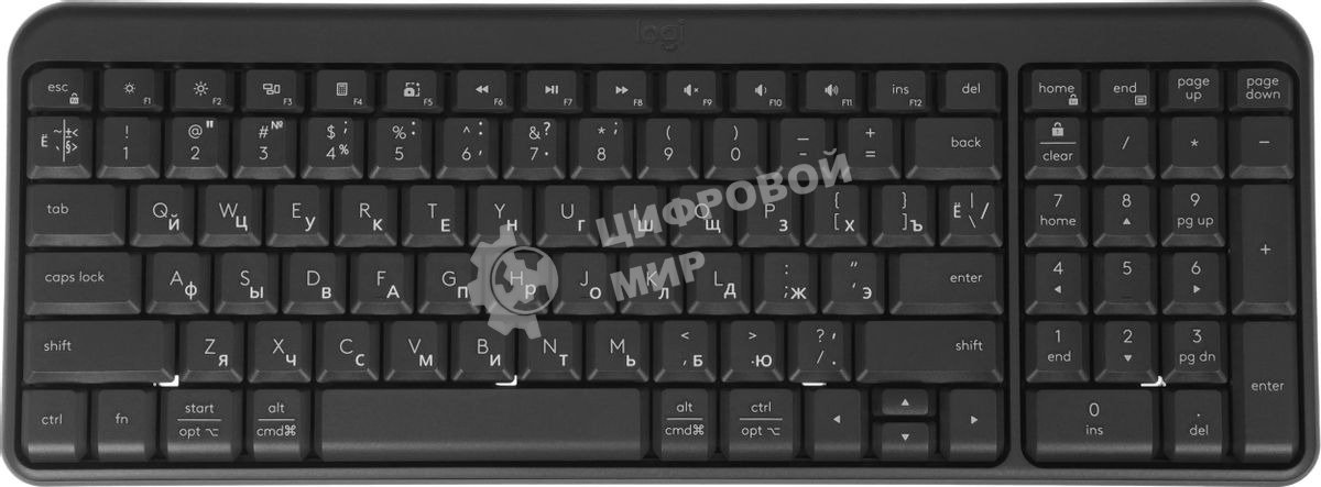 Клавиатура Logitech K251 беспроводная, Bluetooth, чёрный