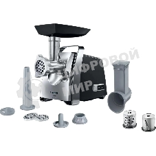 Мясорубка электрическая Bosch MFW67440 черный, 2000 Вт, 3.5 кг/мин, реверс, защита от перегрузки, насадки - 7