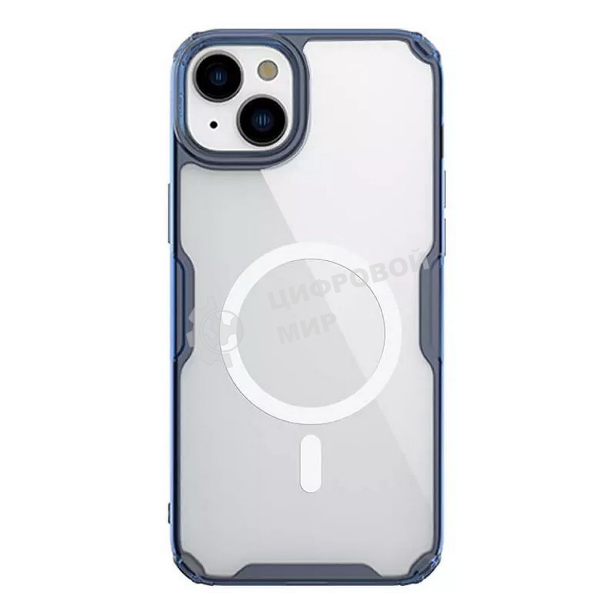 Чехол Nature TPU Pro Magnetic Case, синий, (AP IP15 Plus)