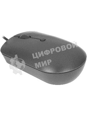 Мышь проводная Lenovo 540 темно-серый, 2400 dpi, USB-C, кнопки - 4