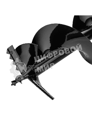 Шнек для грунта Denzel ER-300, диаметр 300 мм, длина 800 мм, соединение 20 мм, съемный нож