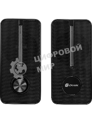 Акустическая система Оклик OK-120U 2.0 черный 6Вт