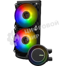 Система жидкостного охлаждения MSI MAG CORELIQUID E240 2x ARGB Fan LGA 1200/1700 AM5/AM4 (306-7ZW5E17-C24)