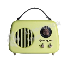 Радиоприемник СИГНАЛ БЗРП Fresh РП-343 зеленый, УКВ 87,5-108МГц, DC5В,акб,BT/USB/AUX 10125