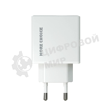 Сетевое зарядное устройство MORE CHOICE (4610196408915) NC60a 1USB-C 3.0A PD 20W быстрая зарядка для Type-C, белый