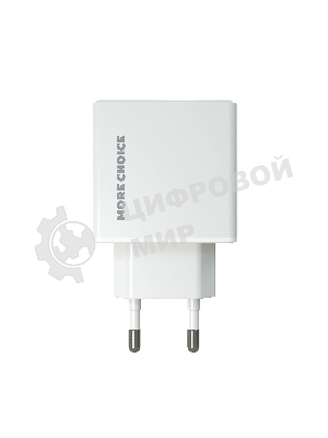 Сетевое зарядное устройство MORE CHOICE (4610196408915) NC60a 1USB-C 3.0A PD 20W быстрая зарядка для Type-C, белый