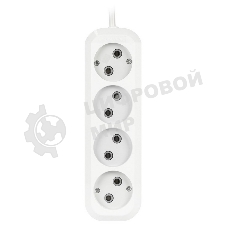 Удлинитель бытовой Smartbuy (SBE-10-4-05-N) 4 гнз х 5,0 м (10А/2.2кВт, ПВС 2х1.0)