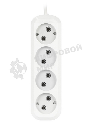 Удлинитель бытовой Smartbuy (SBE-10-4-05-N) 4 гнз х 5,0 м (10А/2.2кВт, ПВС 2х1.0)