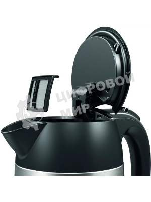 Чайник электрический Bosch TWK3P420 1.7 л, 2400 Вт, черный (корпус: нержавеющая сталь)