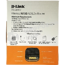Роутер беспроводной D-Link DSL-2640U/R1A ADSL2+ черный ANNEX А