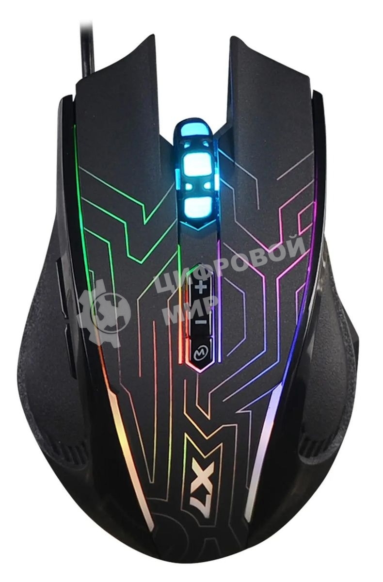 Мышь проводная A4Tech X87 черный, 2400 dpi, USB, кнопки - 8