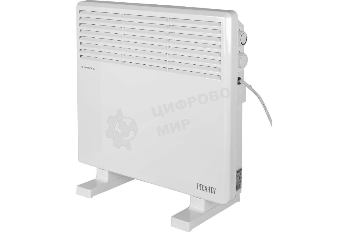 Конвектор электрический Ресанта ОК-1000СН белый, 1000 Вт, 10 м2, термостат